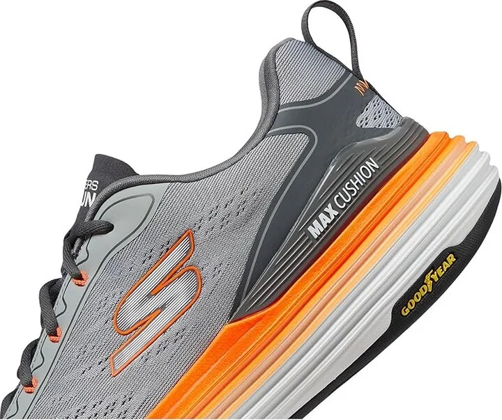 SKECHERS Max Cushioning Suspension- Voyager Men's Running Shoes Grey : 13 E - Wide, Rubber - Image 4