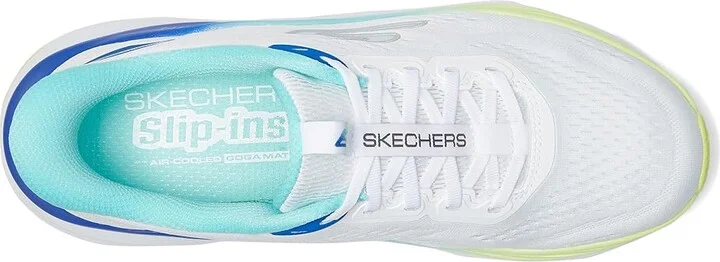 SKECHERS Max Run Hands Free Slip-Ins Women's Shoes White/Multi : 7 B - Medium, Synthetic - Image 2