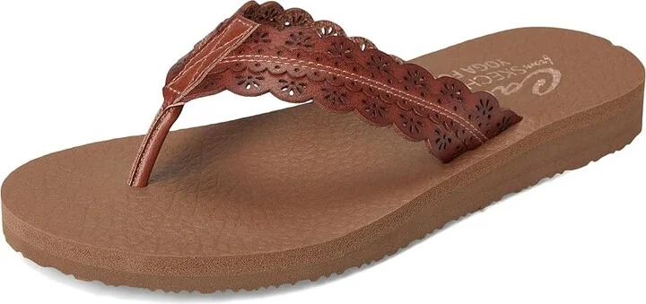 SKECHERS Meditation - Catching Sun Women's Sandals Luggage : 5 B - Medium, Rubber - Image 5