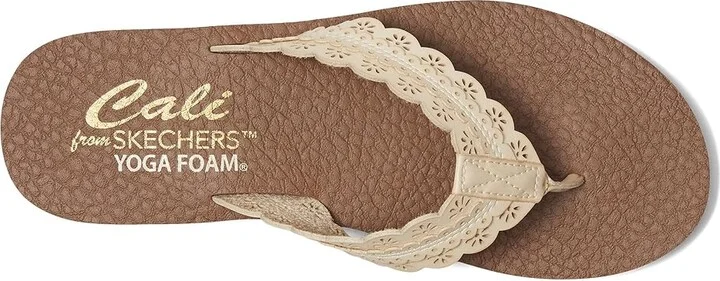 SKECHERS Meditation - Catching Sun Women's Sandals Natural : 5 B - Medium, Rubber - Image 2