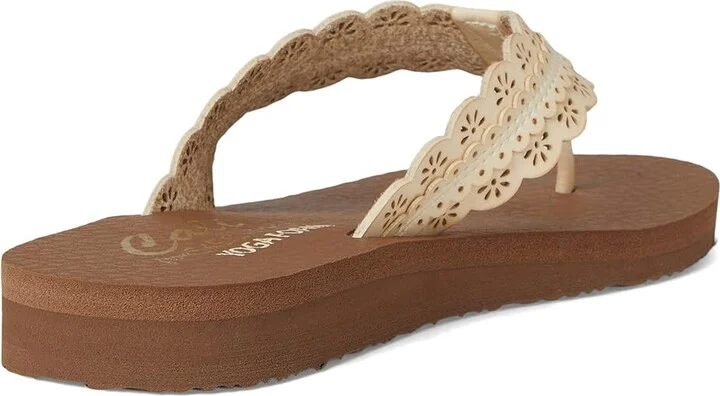 SKECHERS Meditation - Catching Sun Women's Sandals Natural : 5 B - Medium, Rubber - Image 4