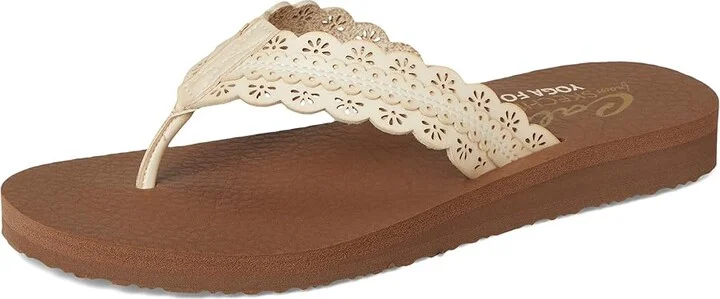 SKECHERS Meditation - Catching Sun Women's Sandals Natural : 5 B - Medium, Rubber - Image 5
