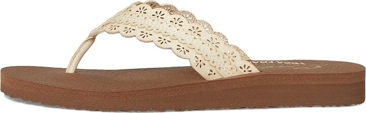 SKECHERS Meditation - Catching Sun Women's Sandals Natural : 5 B - Medium, Rubber - Image 6