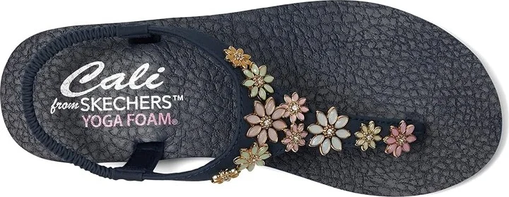 SKECHERS Meditation - Happy Daisies Women's Sandals Navy/Multi : 10 B - Medium - Image 2