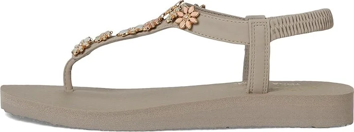 SKECHERS Meditation - Happy Daisies Women's Sandals Taupe/Multi : 10 B - Medium - Image 6
