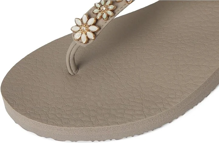 SKECHERS Meditation - Happy Daisies Women's Sandals Taupe/Multi : 10 B - Medium - Image 7