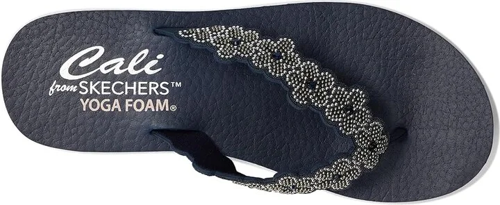 SKECHERS Meditation - Rare Elegance Women's Sandals Navy : 8 B - Medium, Rubber - Image 2