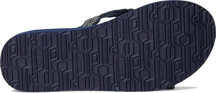 SKECHERS Meditation - Rare Elegance Women's Sandals Navy : 8 B - Medium, Rubber - Image 3