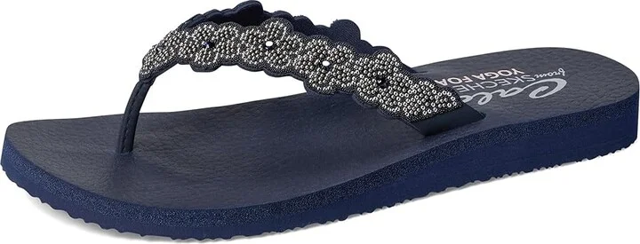 SKECHERS Meditation - Rare Elegance Women's Sandals Navy : 8 B - Medium, Rubber - Image 5