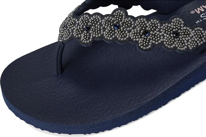 SKECHERS Meditation - Rare Elegance Women's Sandals Navy : 8 B - Medium, Rubber - Image 7