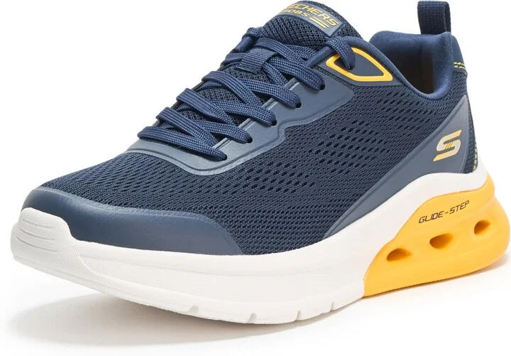 Skechers Men's Bobs Glide Step Arc Waves 2.0-Class Rank Sneaker
