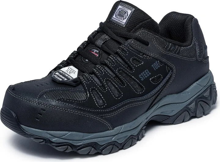 Skechers Men's Cankton Steel Toe Construction Shoe – Electrical Hazard Rated