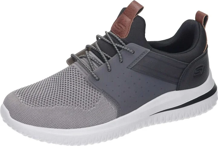 Skechers Men's Delson 3.0-Cicada 210238 Knitted Bungee Lace Slip On