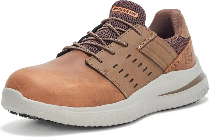 SKECHERS Men's Delson 3.0 SR-Tyoll Comp Toe Sneaker