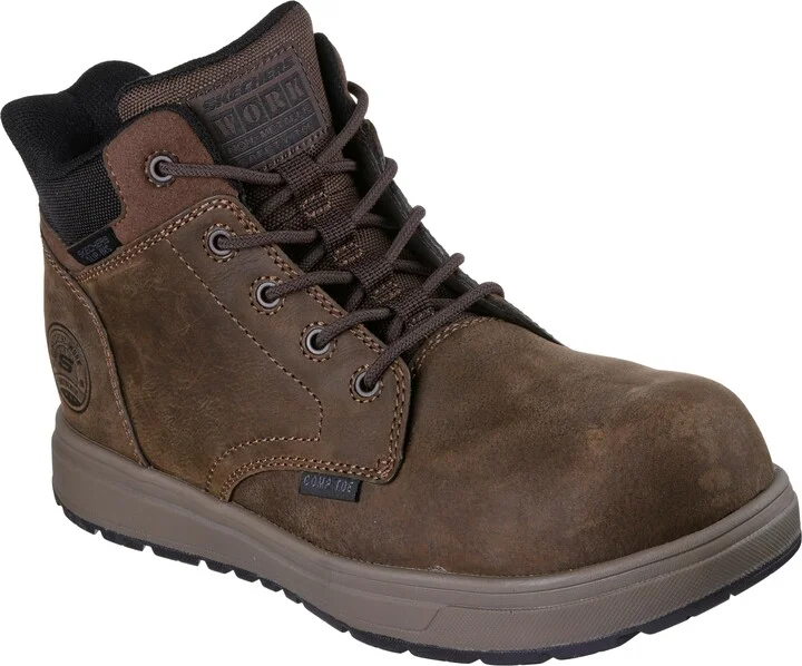Skechers Men's Hands Free Slip Ins Safety Cupsole Composite Toe Industrial Boot