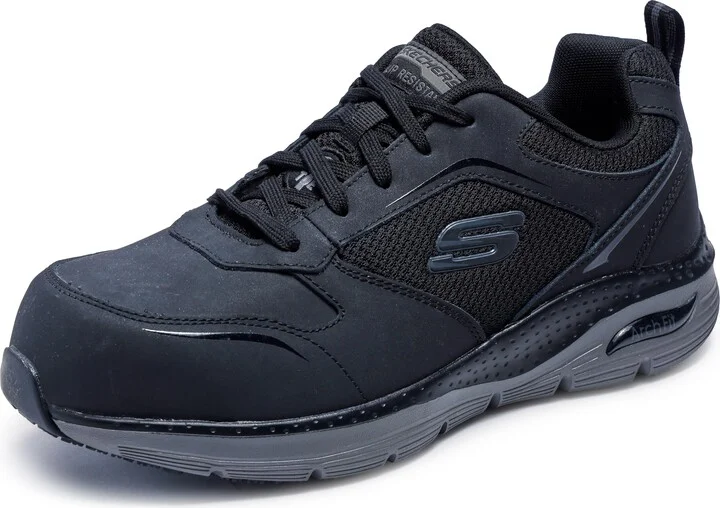 Skechers Men's Lace up Safety Arch Fit Sr Comp Toe Construction Shoe