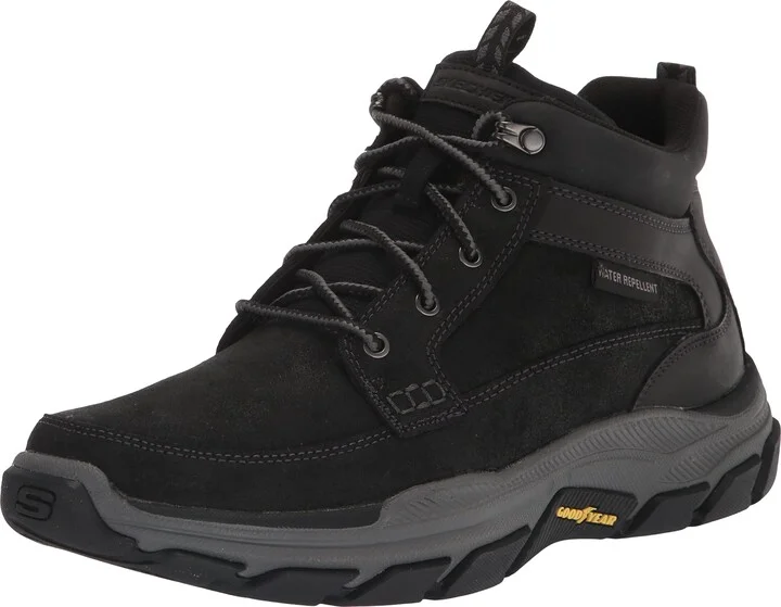 Skechers Men's Respected-Boswell 204454 Mid Top Leather Moc Toe Lace Up