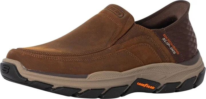 Skechers Men's Respected-Elgin 204810 Moc Toe Leather Slip-Ins