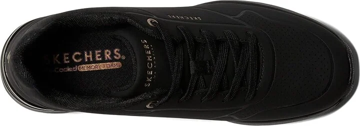 SKECHERS Million Air - Elevated Air Women's Shoes Black/Black : 5 B - Medium, Synthetic - Image 2