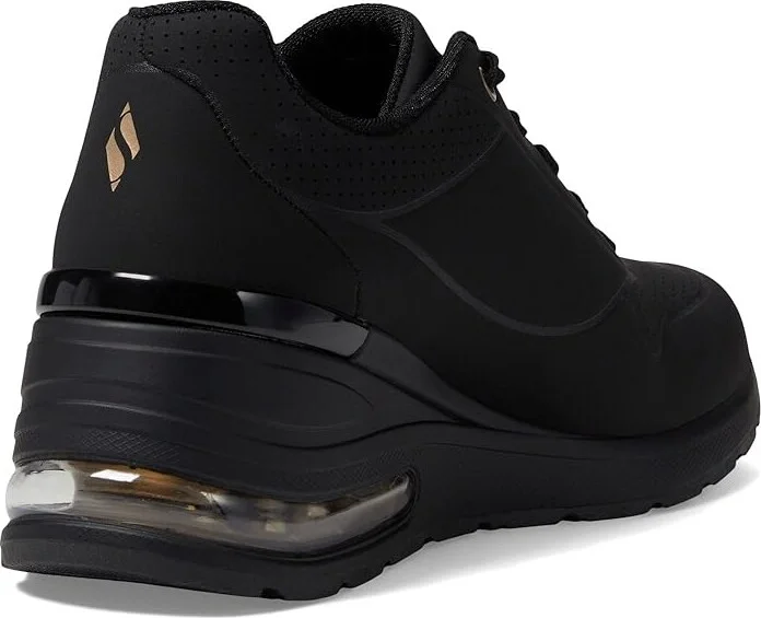 SKECHERS Million Air - Elevated Air Women's Shoes Black/Black : 5 B - Medium, Synthetic - Image 4