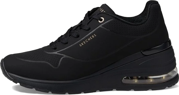 SKECHERS Million Air - Elevated Air Women's Shoes Black/Black : 5 B - Medium, Synthetic - Image 6