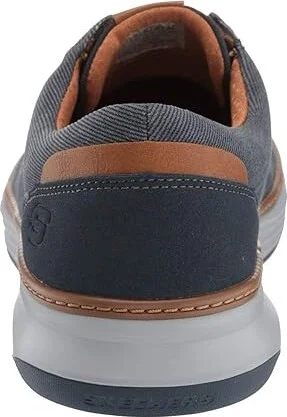 SKECHERS Moreno Men's Lace up casual Shoes Navy : 7 D - Medium, Canvas - Image 5