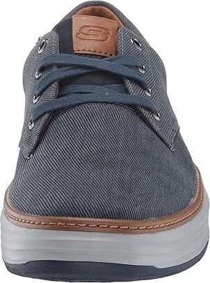 SKECHERS Moreno Men's Lace up casual Shoes Navy : 7 D - Medium, Canvas - Image 6