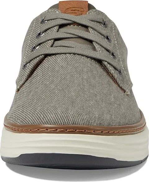 SKECHERS Moreno Men's Lace up casual Shoes Taupe : 7 D - Medium, Canvas - Image 6