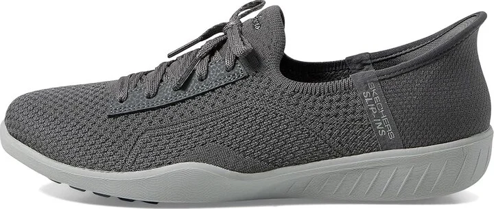SKECHERS Newbury St - Our Time Hands Free Slip-Ins Women's Shoes Charcoal : 5.5 B - Medium, Synthetic - Image 6