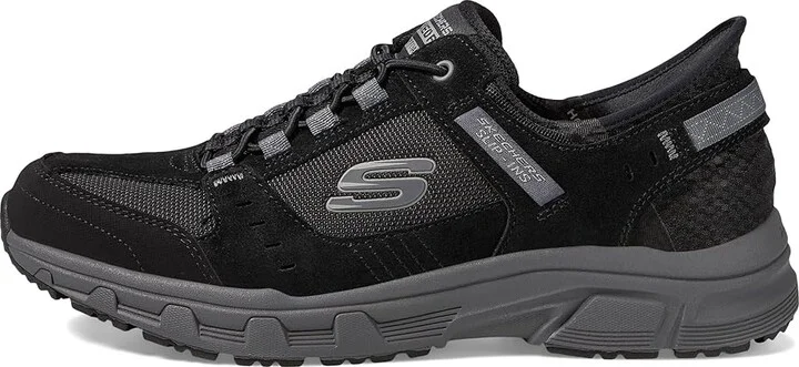 SKECHERS Oak Canyon Consistent Winne Hands Free Slip-In Men's Shoes Black : 9.5 D - Medium, Suede - Image 6