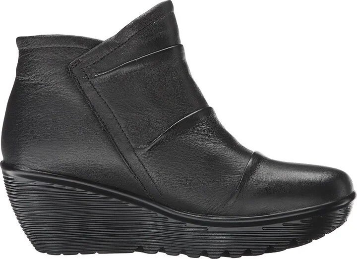 SKECHERS Parallel - Double Trouble Women's Zip Boots Black : 8.5 B - Medium, Leather - Image 8