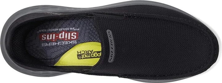 SKECHERS Parson Ralven Hands Free Slip-Ins Men's Shoes Black Charcoal : 7 D - Medium, Canvas - Image 2