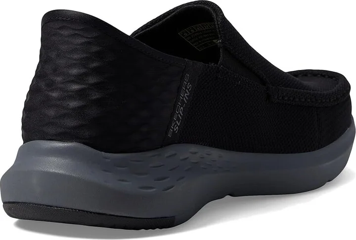 SKECHERS Parson Ralven Hands Free Slip-Ins Men's Shoes Black Charcoal : 7 D - Medium, Canvas - Image 4