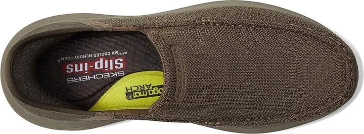 SKECHERS Parson Ralven Hands Free Slip-Ins Men's Shoes Taupe : 9 EE - Wide, Canvas - Image 2