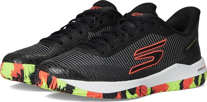SKECHERS Pickleball Viper Court Pro 2.0 Sneaker Men's Running Shoes Black/Multi : 9.5 D - Medium, Rubber