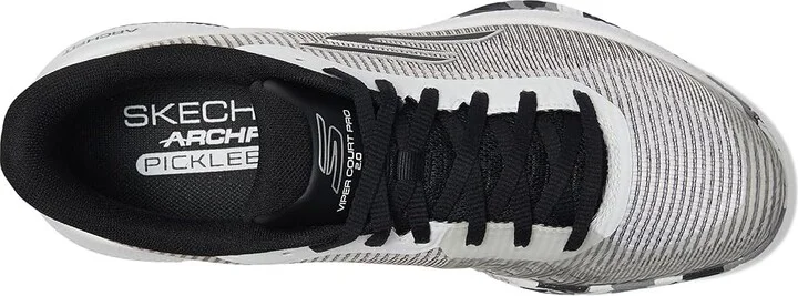 SKECHERS Pickleball Viper Court Pro 2.0 Sneaker Men's Running Shoes White/Black : 12 D - Medium, Rubber - Image 2