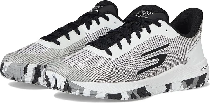 SKECHERS Pickleball Viper Court Pro 2.0 Sneaker Men's Running Shoes White/Black : 12 D - Medium, Rubber