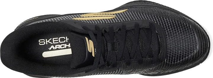 SKECHERS Pickleball Viper Court Pro 2.0 Sneaker Men's Shoes Black/Gold : 10.5 D - Medium, Synthetic - Image 2