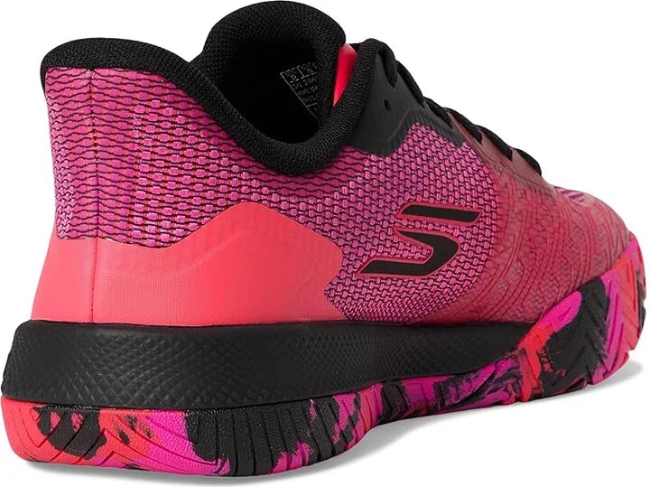 SKECHERS Pickleball Viper Court Pro 2.0 Sneaker Men's Shoes Black/Hot Pink : 10 D - Medium, Synthetic - Image 4