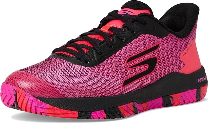 SKECHERS Pickleball Viper Court Pro 2.0 Sneaker Men's Shoes Black/Hot Pink : 10 D - Medium, Synthetic - Image 5