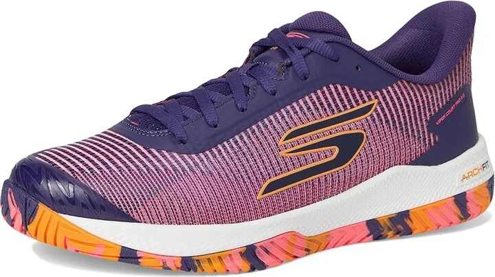 SKECHERS Pickleball Viper Court Pro 2.0 Sneaker Women's Running Shoes Purple : 6 B - Medium, Synthetic - Image 5