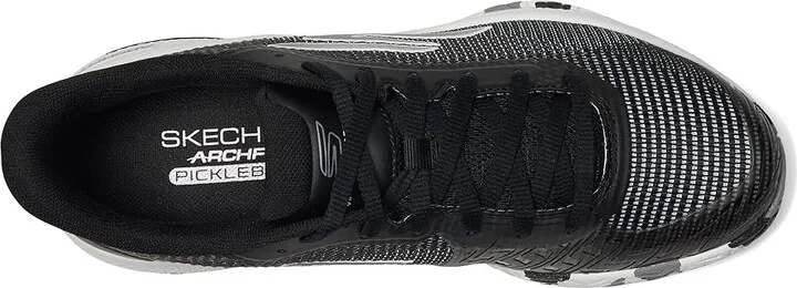 SKECHERS Pickleball Viper Court Pro 2.0 Sneaker Women's Shoes Black/White : 9.5 B - Medium, Synthetic - Image 2