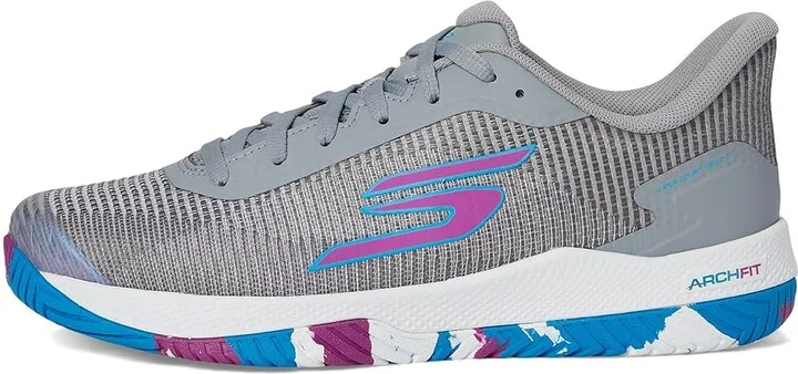 SKECHERS Pickleball Viper Court Pro 2.0 Sneaker Women's Shoes Gray : 9.5 B - Medium, Synthetic - Image 6