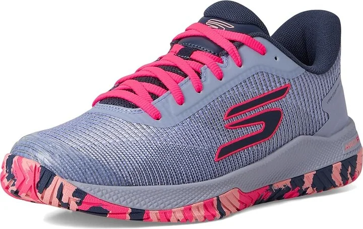 SKECHERS Pickleball Viper Court Pro 2.0 Sneaker Women's Shoes Gray/Lavender : 9.5 B - Medium, Synthetic - Image 5