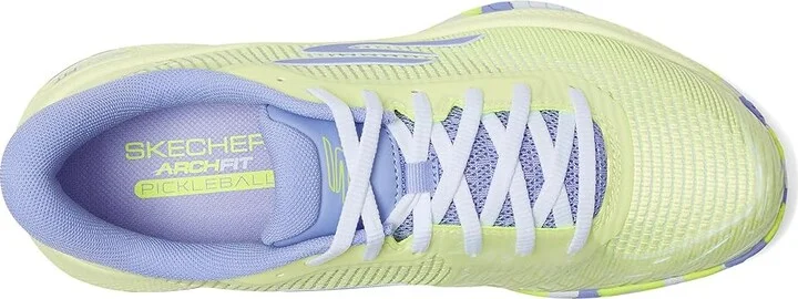 SKECHERS Pickleball Viper Court Pro 2.0 Sneaker Women's Shoes Lime/Lavender : 9.5 B - Medium, Synthetic - Image 2
