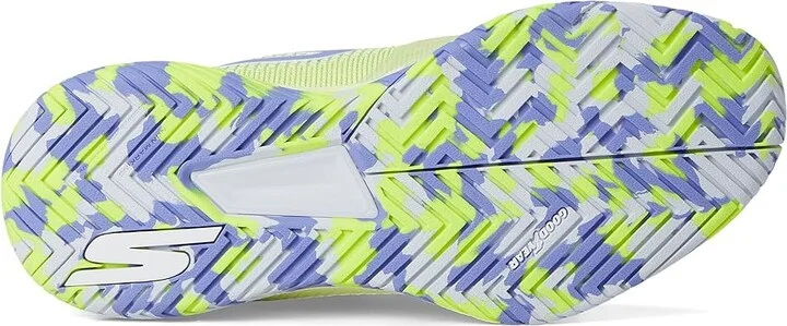 SKECHERS Pickleball Viper Court Pro 2.0 Sneaker Women's Shoes Lime/Lavender : 9.5 B - Medium, Synthetic - Image 3