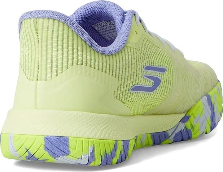 SKECHERS Pickleball Viper Court Pro 2.0 Sneaker Women's Shoes Lime/Lavender : 9.5 B - Medium, Synthetic - Image 4