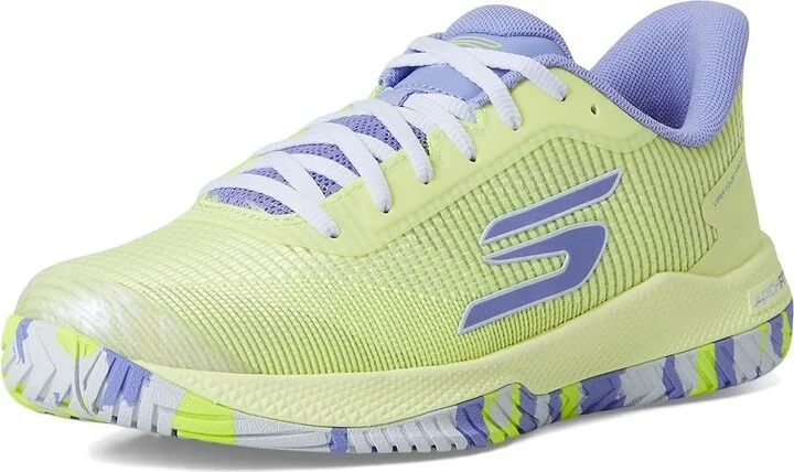 SKECHERS Pickleball Viper Court Pro 2.0 Sneaker Women's Shoes Lime/Lavender : 9.5 B - Medium, Synthetic - Image 5
