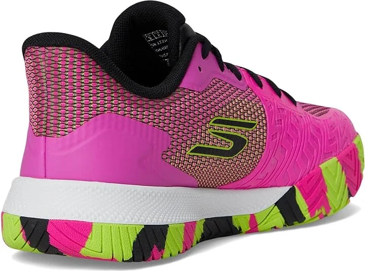 SKECHERS Pickleball Viper Court Pro 2.0 Sneaker Women's Shoes Pink/Hot Pink : 11 B - Medium, Synthetic - Image 4