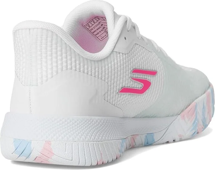 SKECHERS Pickleball Viper Court Pro 2.0 Sneaker Women's Shoes White/Multi : 7.5 B - Medium, Synthetic - Image 4